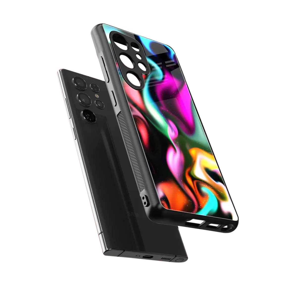 Aurora Glow sleek samsung galaxy s25 ultra cover with tempered glass back and TPU edges