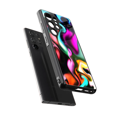 Aurora Glow sleek samsung galaxy s25 ultra cover with tempered glass back and TPU edges