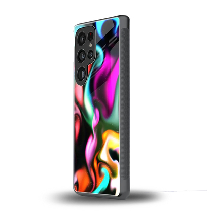 Aurora Glow samsung galaxy s25 ultra mobile cover | shockproof glass phone case