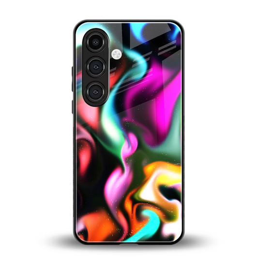 Aurora Glow back phone cover | glass case for samsung galaxy s24