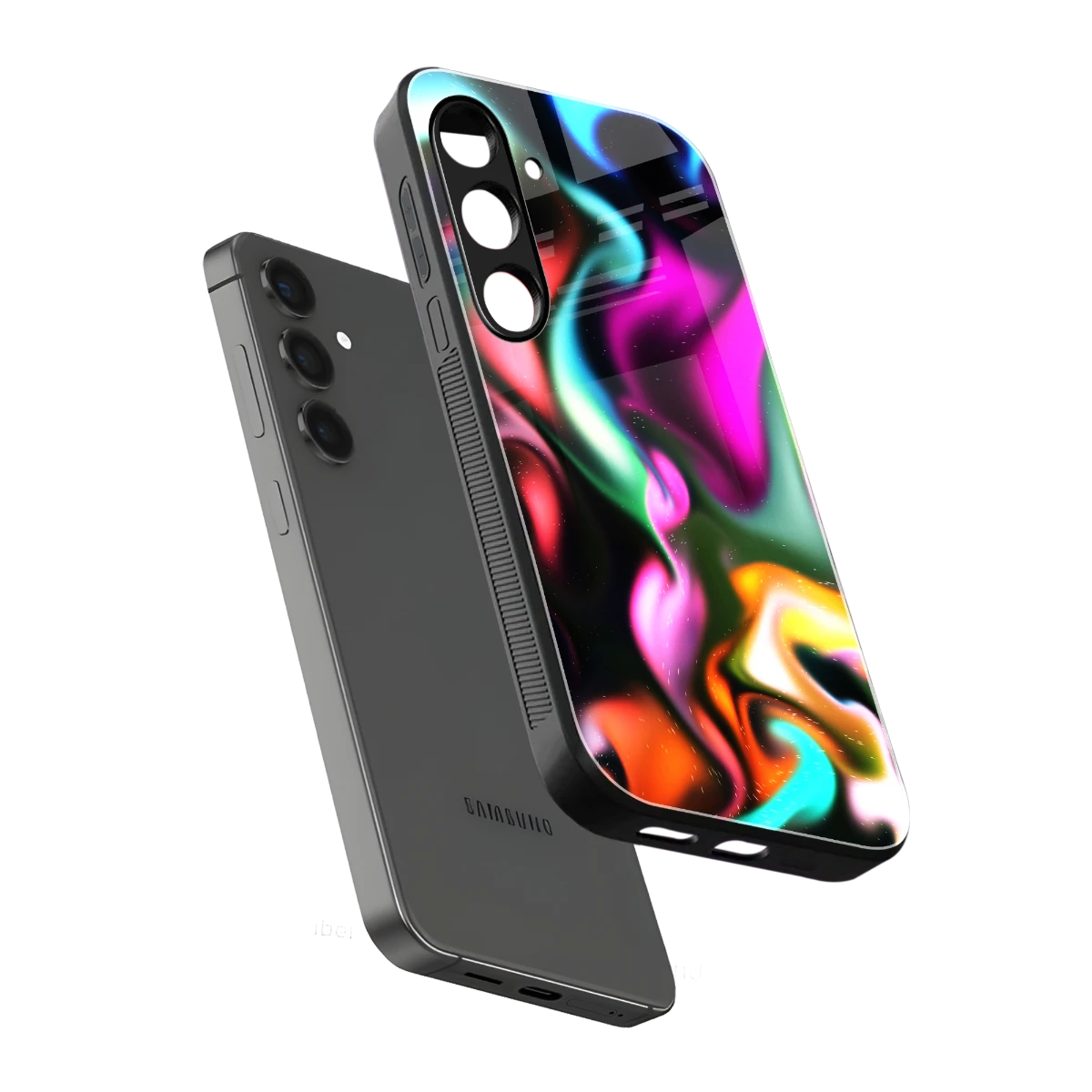 Aurora Glow sleek samsung galaxy s23 plus cover with tempered glass back and TPU edges