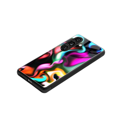Aurora Glow stylish phone case for samsung galaxy s24 | glossy glass and slim fit