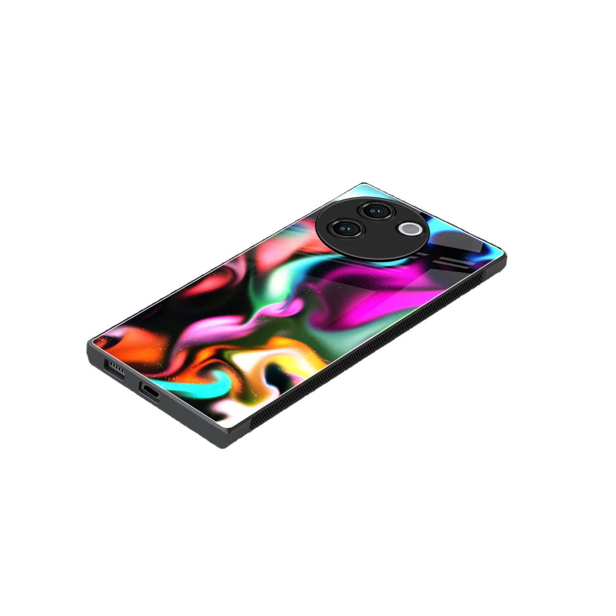Aurora Glow stylish phone case for vivo v30e | glossy glass and slim fit