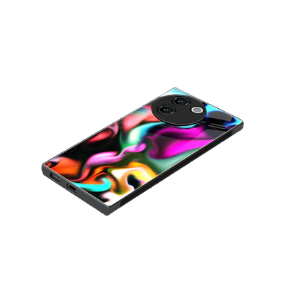Aurora Glow stylish phone case for vivo v30e | glossy glass and slim fit