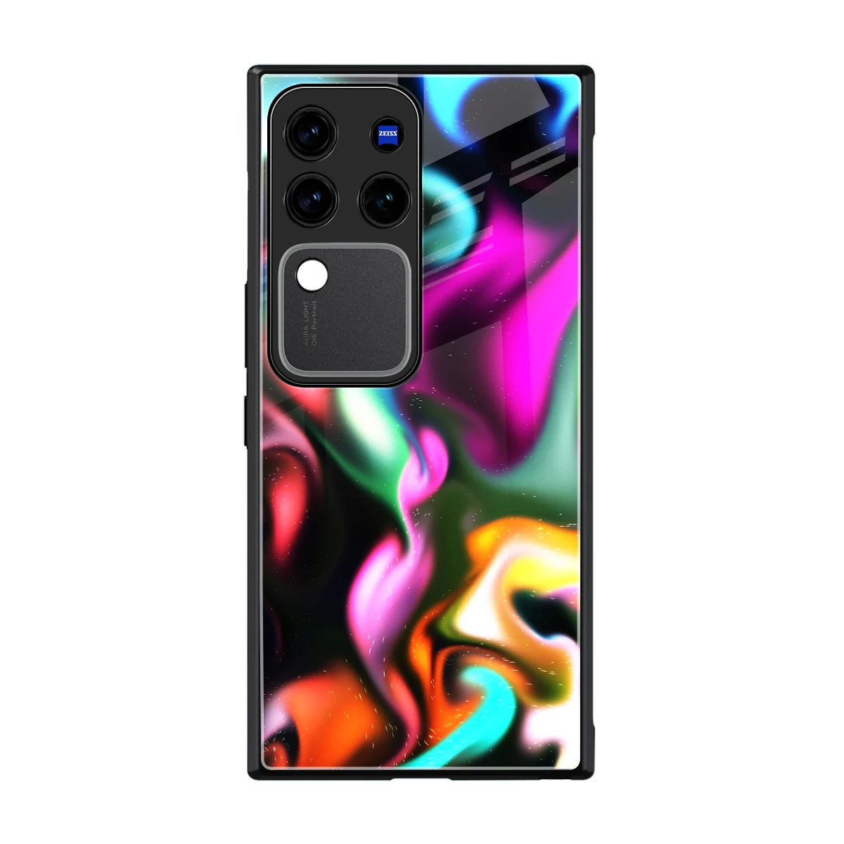 Aurora Glow back phone cover | glass case forvivo v30 pro