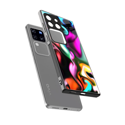 Aurora Glow sleekvivo v30 pro cover with tempered glass back and TPU edges