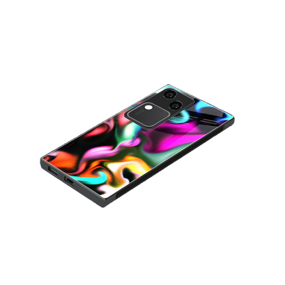 Aurora Glow stylish phone case for vivo v30 | glossy glass and slim fit