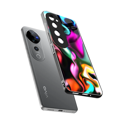 Aurora Glow sleek vivo v40 pro cover with tempered glass back and TPU edges