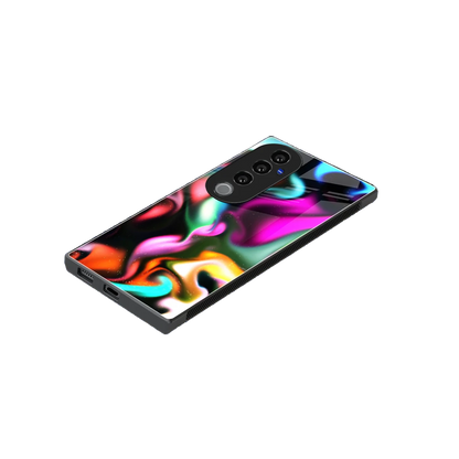 Aurora Glow stylish phone case for vivo v40 pro | glossy glass and slim fit