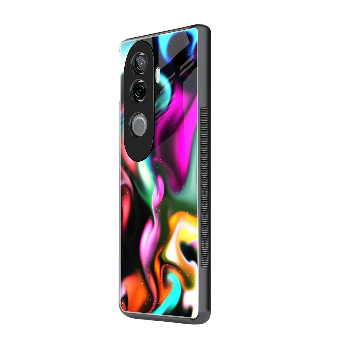 Aurora Glow vivo v40e mobile cover | shockproof glass phone case