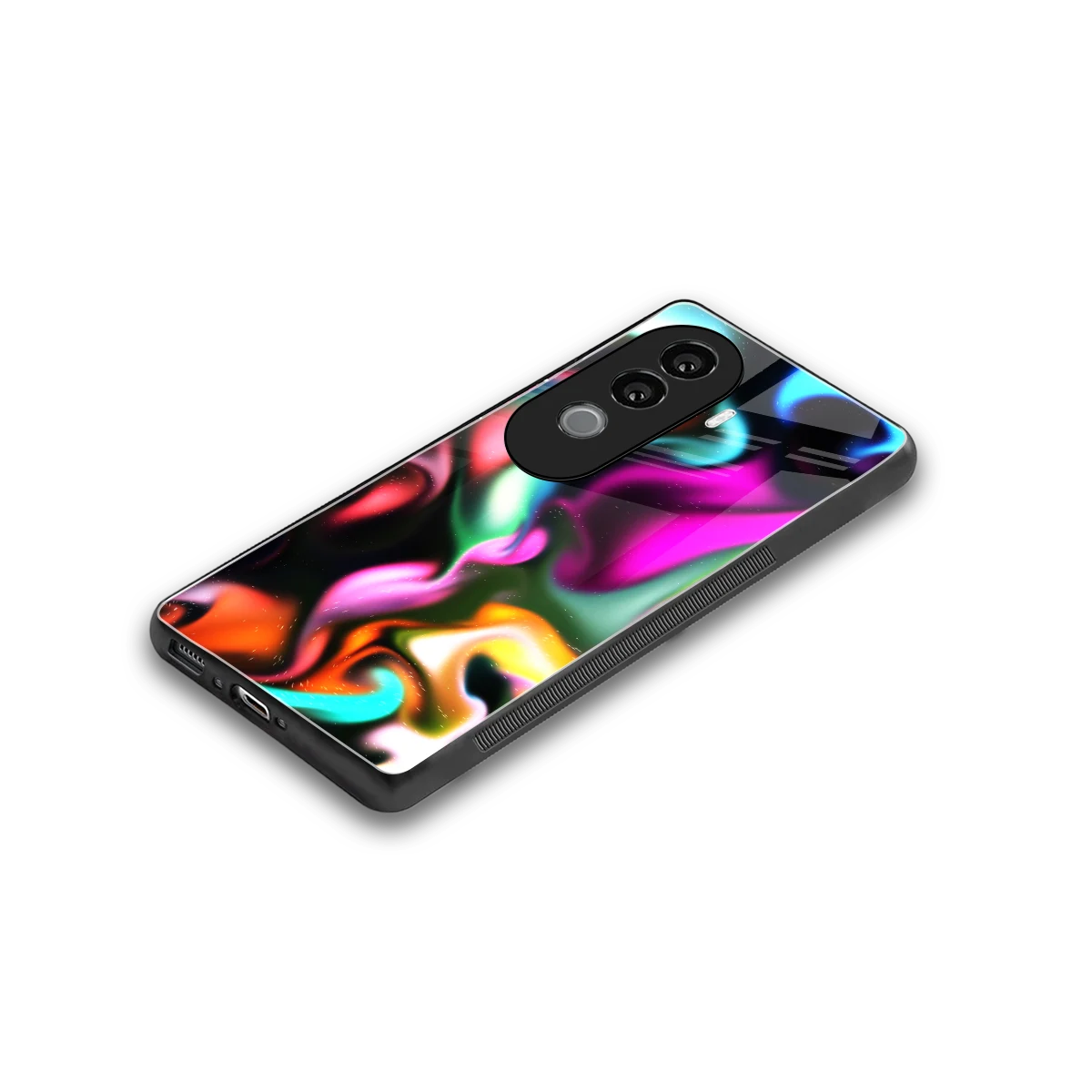 Aurora Glow stylish phone case for vivo v40e | glossy glass and slim fit