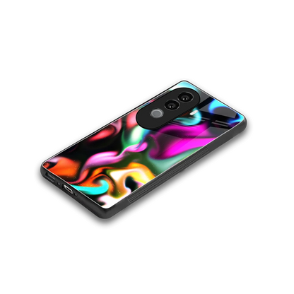 Aurora Glow stylish phone case for vivo v40e | glossy glass and slim fit