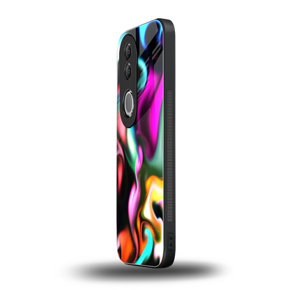 Aurora Glow vivo v50 mobile cover | shockproof glass phone case