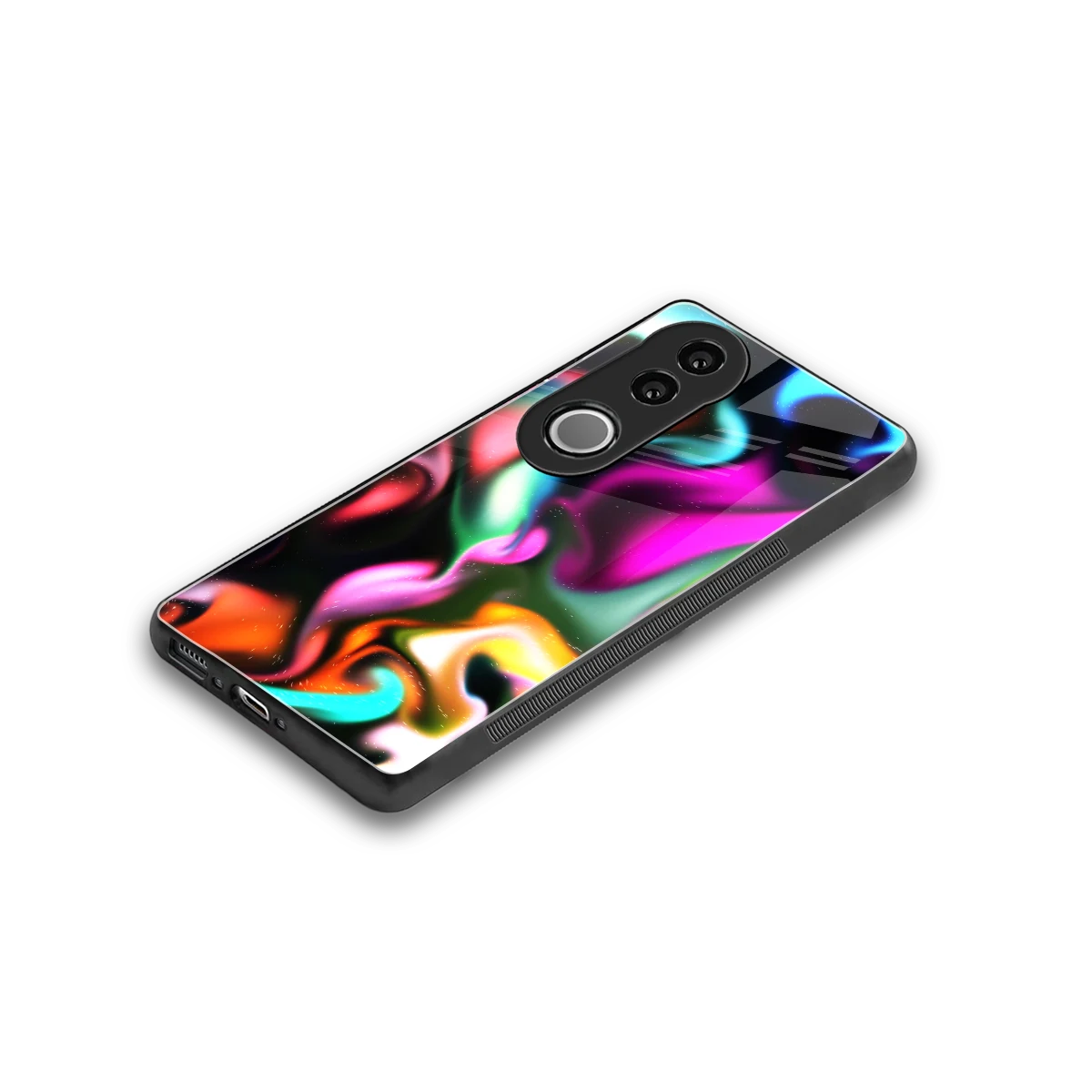 Aurora Glow stylish phone case for vivo v50 | glossy glass and slim fit