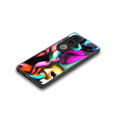 Aurora Glow stylish phone case for vivo v50 | glossy glass and slim fit