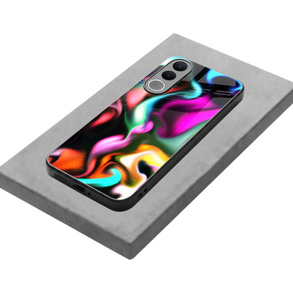 Aurora Glow stylish phone case for vivo v70 fe | glossy glass and slim fit