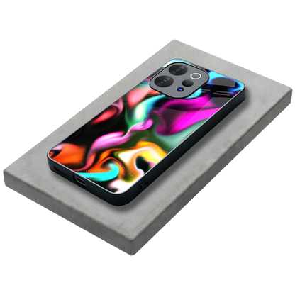 Aurora Glow stylish phone case for vivo v70 | glossy glass and slim fit