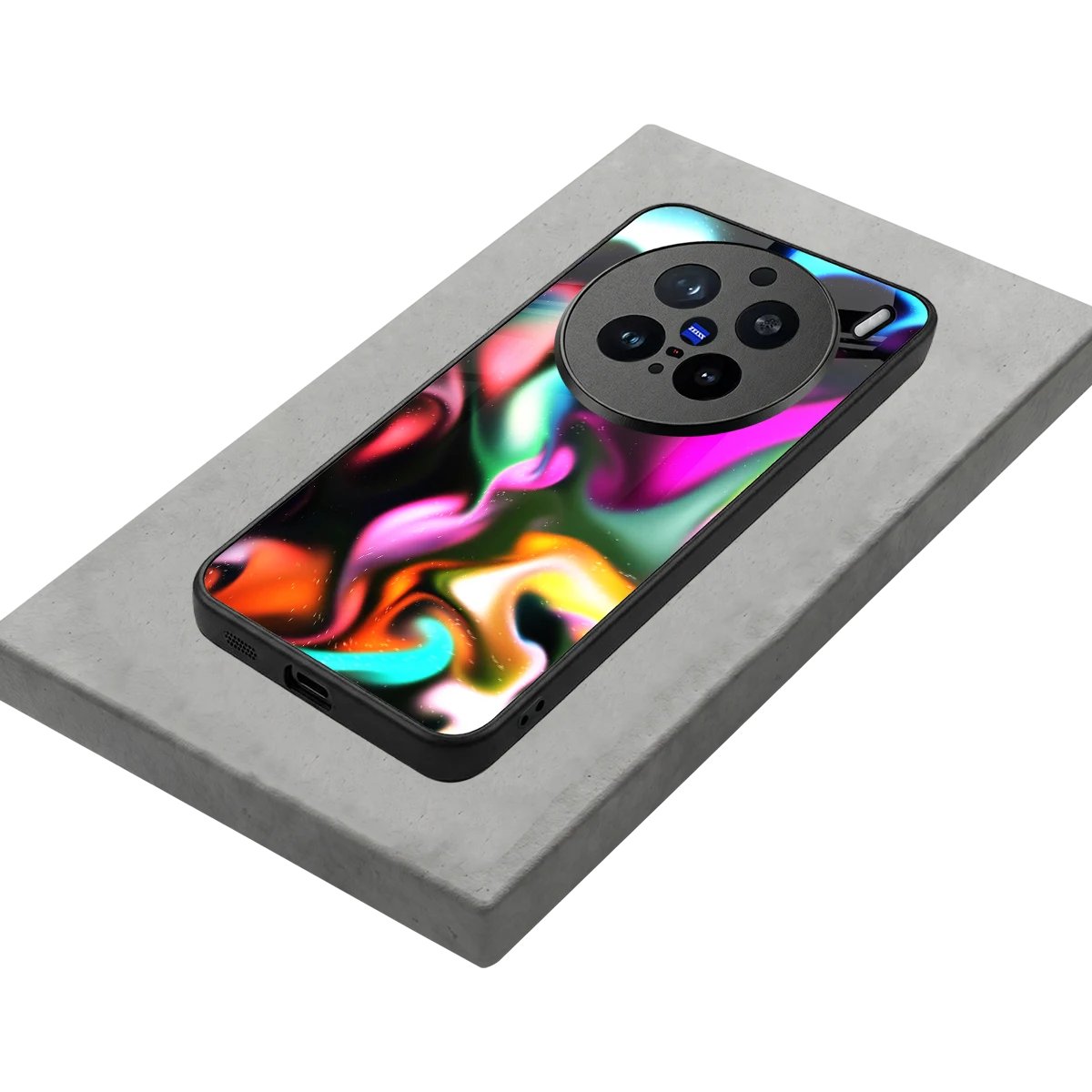 Aurora Glow stylish phone case for vivo x200 pro | glossy glass and slim fit