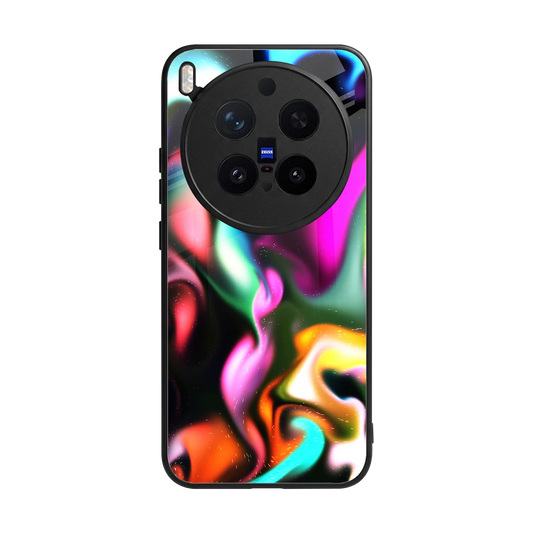 Aurora Glow back phone cover | glass case for vivo x300 pro