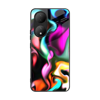 Aurora Glow back phone cover | glass case for Vivo-y100