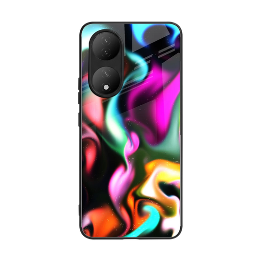 Aurora Glow back phone cover | glass case for Vivo-y100