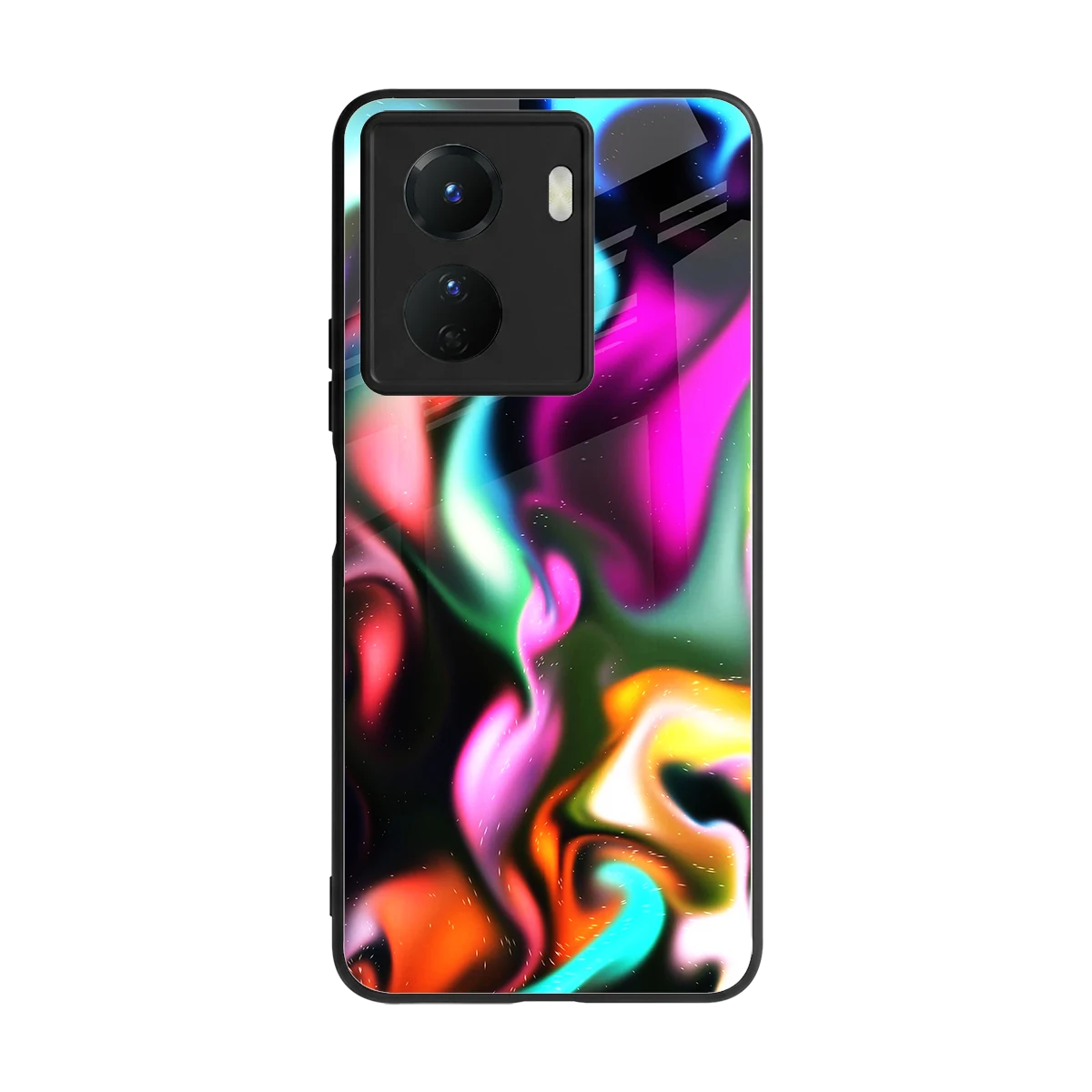 Aurora Glow back phone cover | glass case for vivo y16