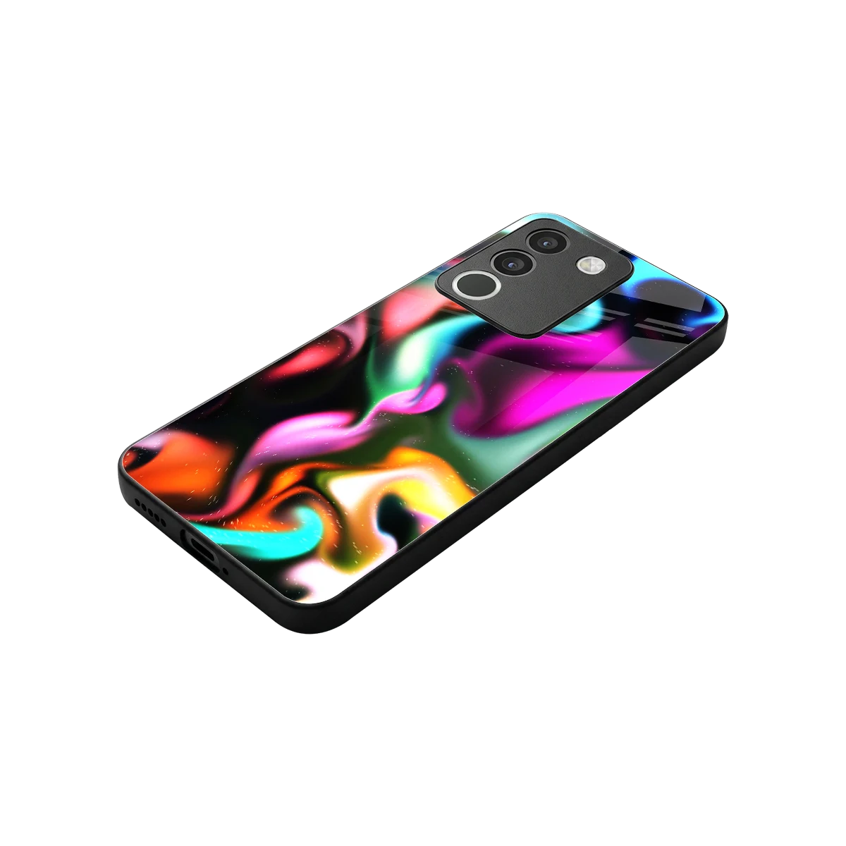 Aurora Glow stylish phone case for vivo y200 5g | glossy glass and slim fit