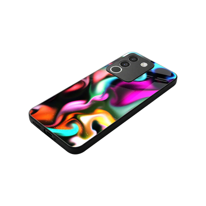 Aurora Glow stylish phone case for vivo y200 5g | glossy glass and slim fit