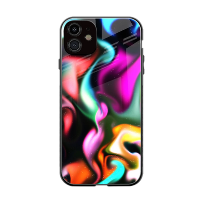 Aurora Glow back phone cover | glass case for iphone 12