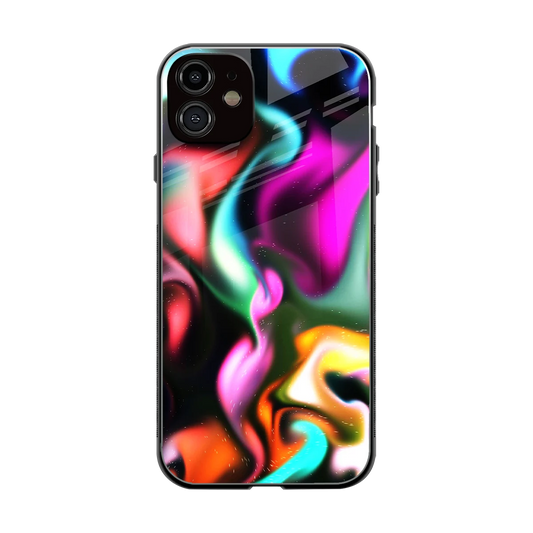 Aurora Glow back phone cover | glass case for iphone 12