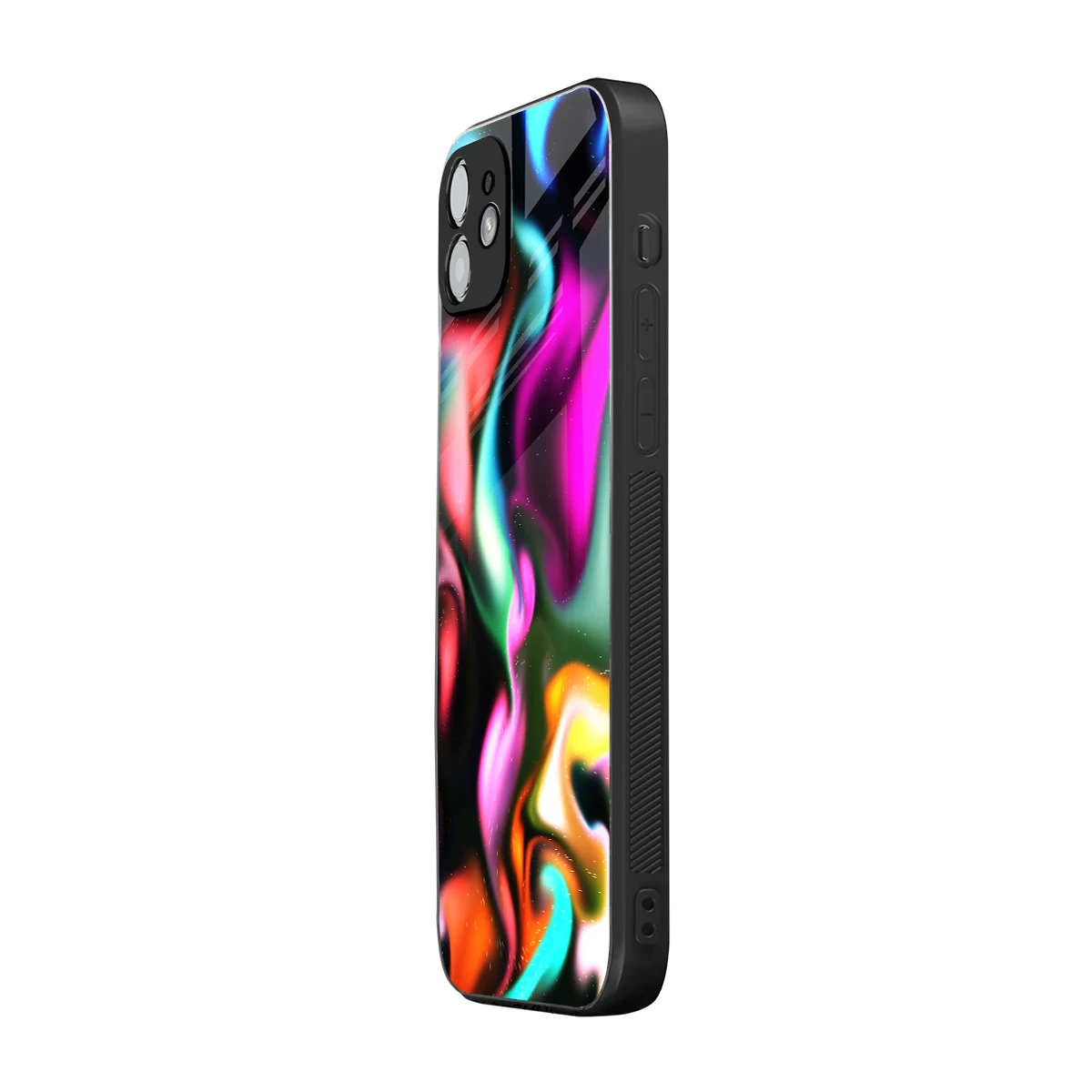 Aurora Glow iphone 12 mobile cover | shockproof glass phone case