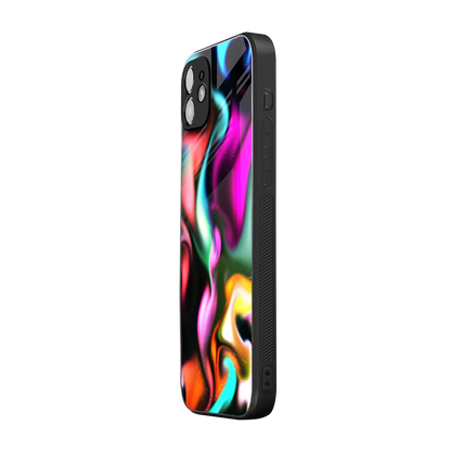Aurora Glow iphone 12 mobile cover | shockproof glass phone case