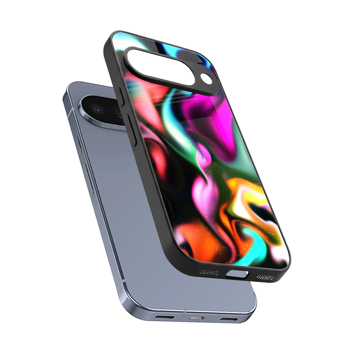 Aurora Glow sleek google pixel 10 cover with tempered glass back and TPU edges