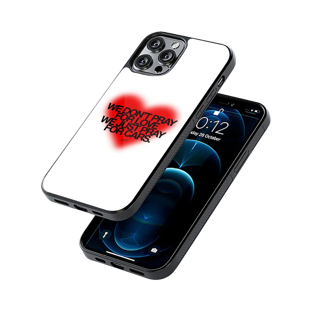 Protective Glass Back Phone Case Compatible with iPhone, Samsung, OnePlus, Pixel & More