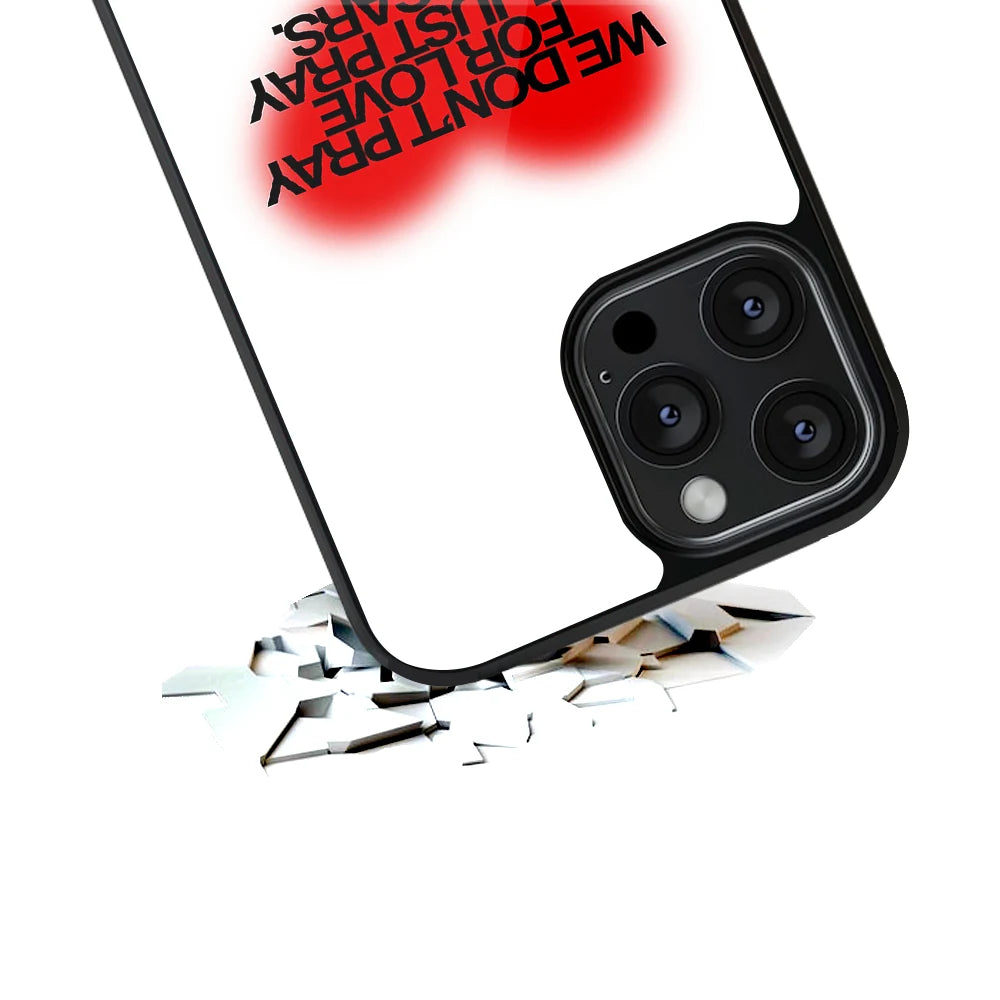 Durable Glass Back Mobile Case for iPhone, Samsung, OnePlus, Google Pixel, Redmi, Vivo, Oppo