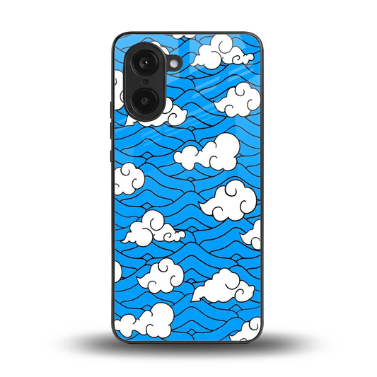 Azure Dreams back phone cover | glass case for oneplus nord ce5 5g