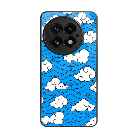 Azure Dreams back phone cover | glass case for oneplus 13