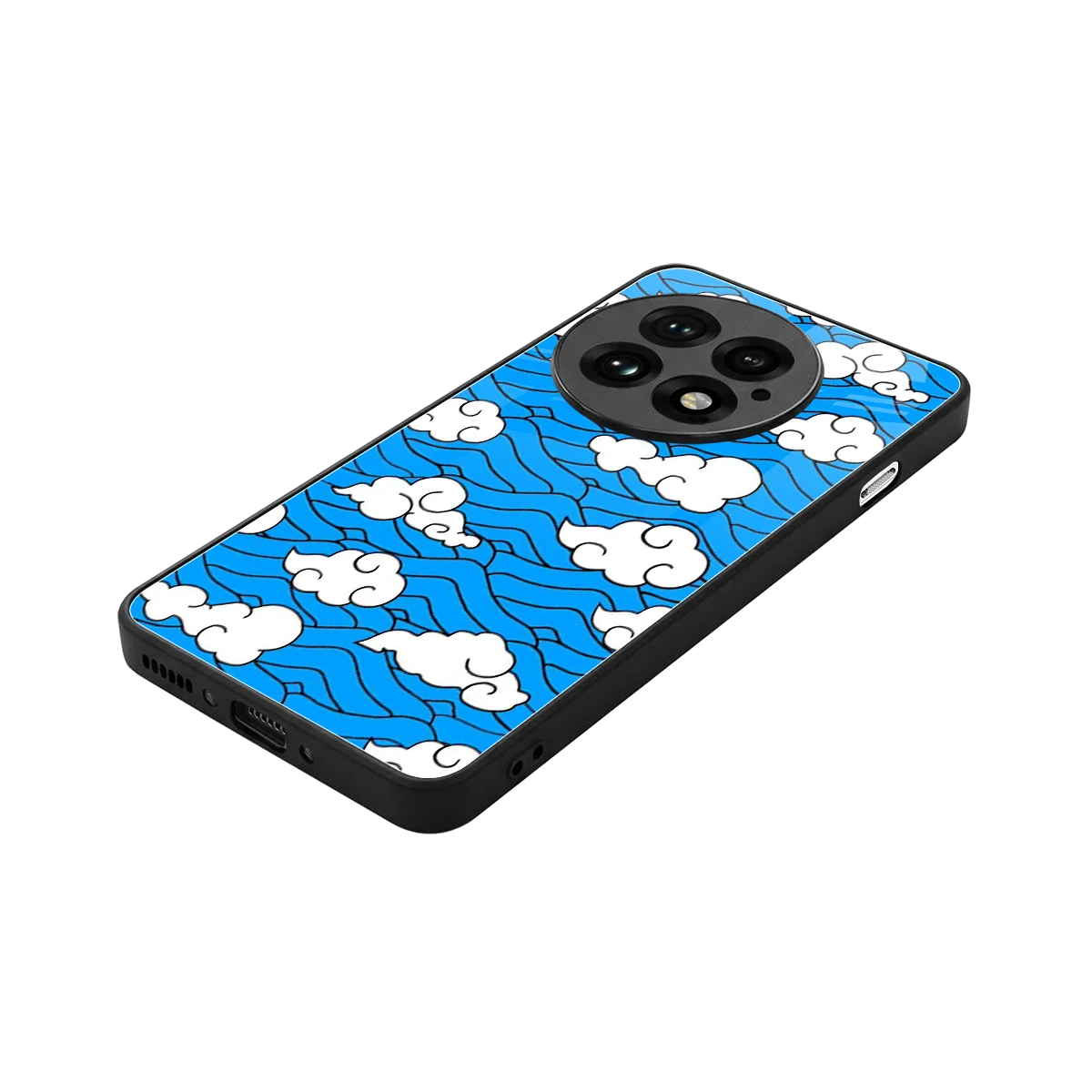 Azure Dreams stylish phone case for oneplus 13 | glossy glass and slim fit