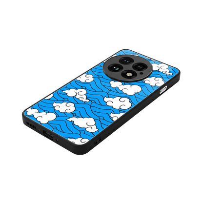 Azure Dreams stylish phone case for oneplus 13 | glossy glass and slim fit
