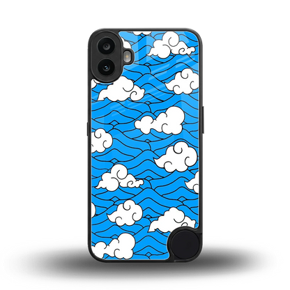 Azure Dreams back phone cover | glass case for cmf nothing phone 1