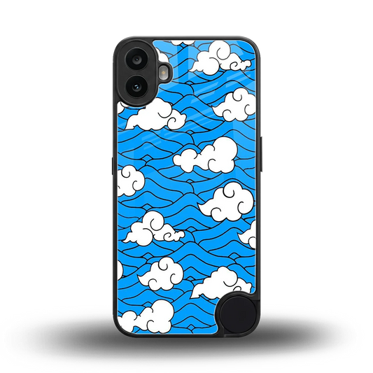 Azure Dreams back phone cover | glass case for cmf nothing phone 1