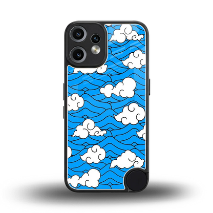 Azure Dreams back phone cover | glass case for cmf nothing phone 2 pro