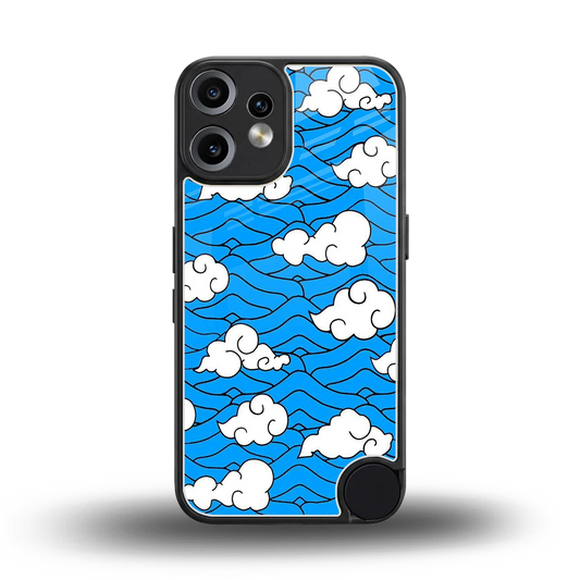Azure Dreams back phone cover | glass case for cmf nothing phone 2 pro