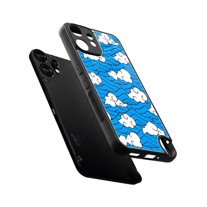 Azure Dreams sleek cmf nothing phone 2 pro cover with tempered glass back and TPU edges