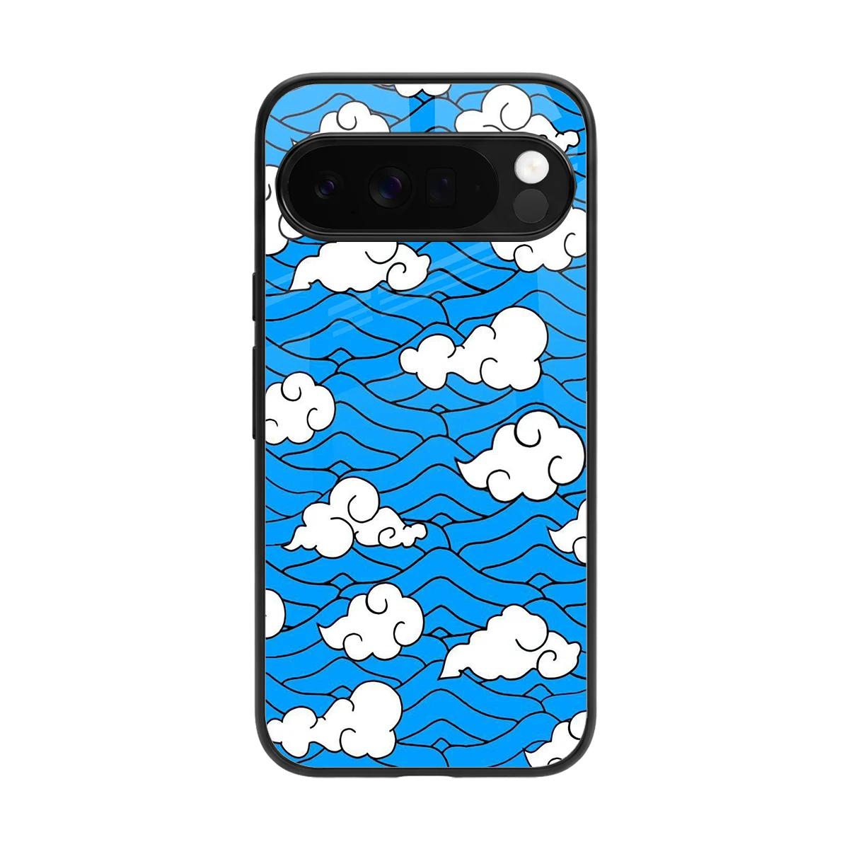 Azure Dreams back phone cover | glass case for google pixel 10 pro xl