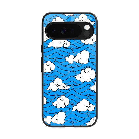 Azure Dreams back phone cover | glass case for google pixel 10 pro xl