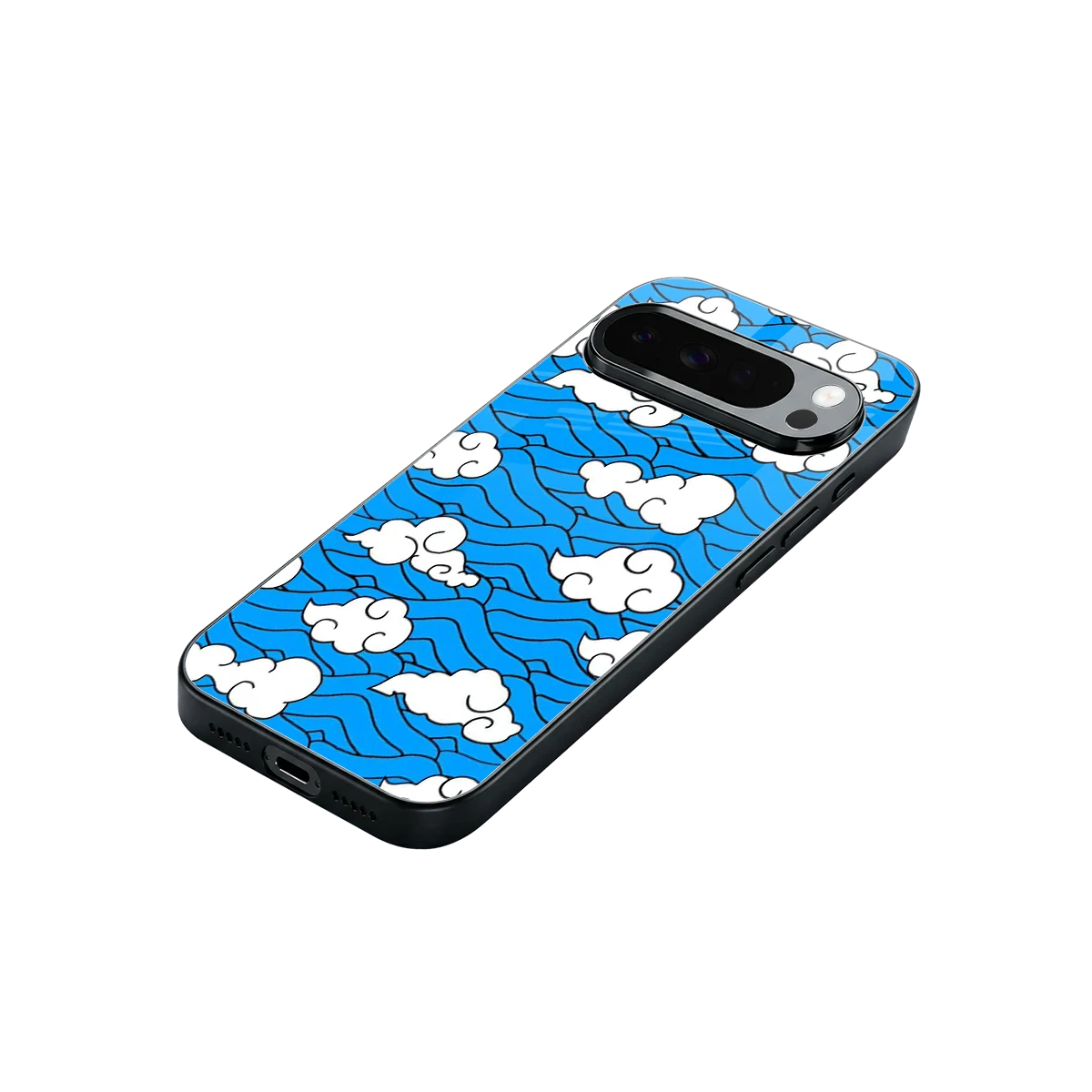 Azure Dreams stylish phone case for google pixel 10 pro xl | glossy glass and slim fit