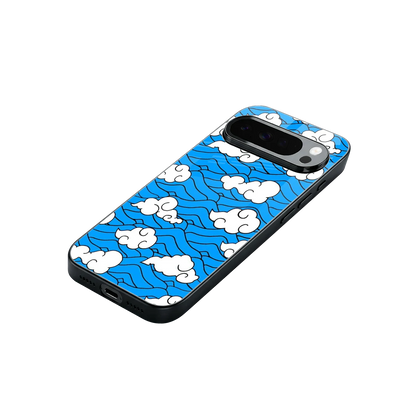 Azure Dreams stylish phone case for google pixel 10 pro xl | glossy glass and slim fit
