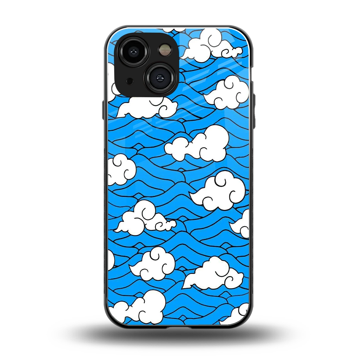 Azure Dreams back phone cover | glass case for iphone 13 mini