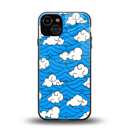 Azure Dreams back phone cover | glass case for iphone 14